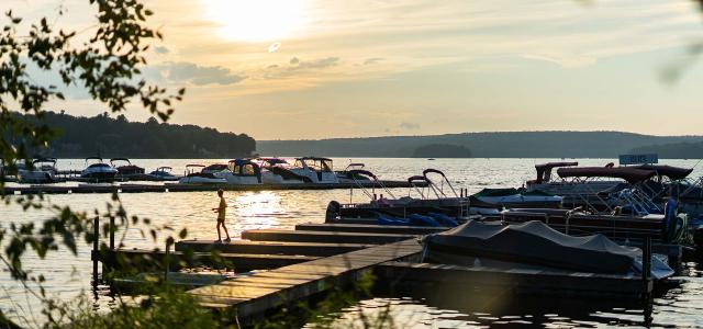 Mesmerizing Sunset View Over Lake Wallenpaupack in Northeast Pennsylvania
